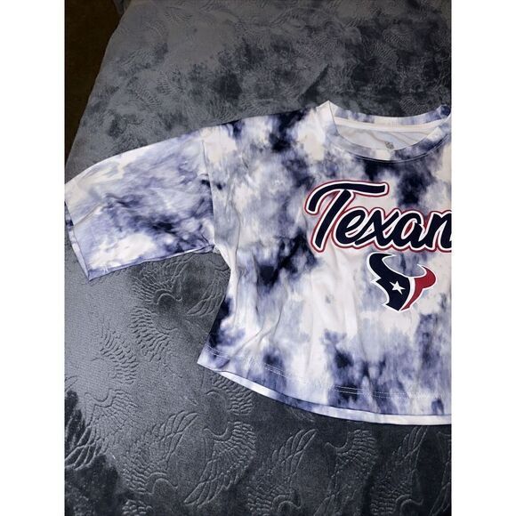 Team Apparel Blue and White Texans Women's Top - Picture 2 of 6
